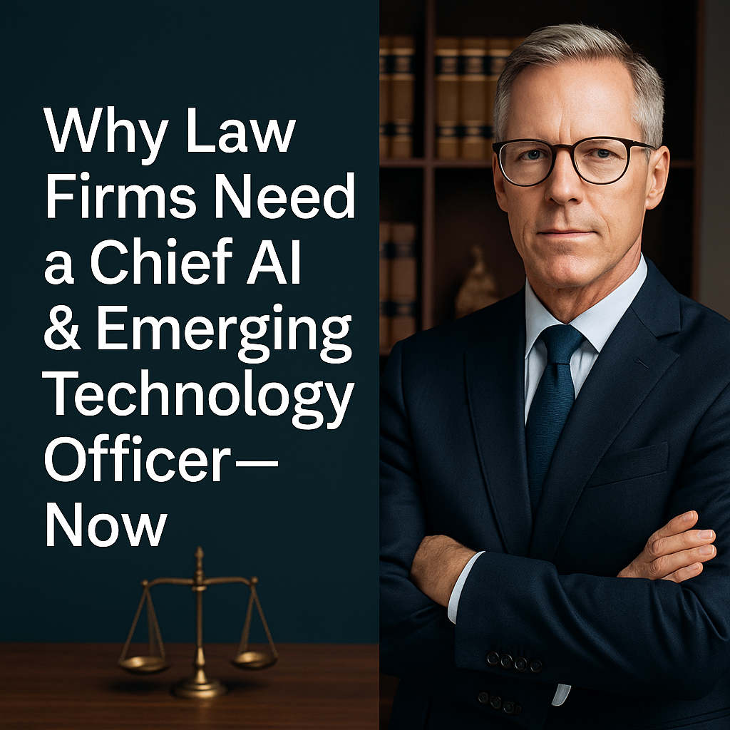 Why Forward-Thinking Law Firms Need a Chief AI & Emerging Technology Officer — Now