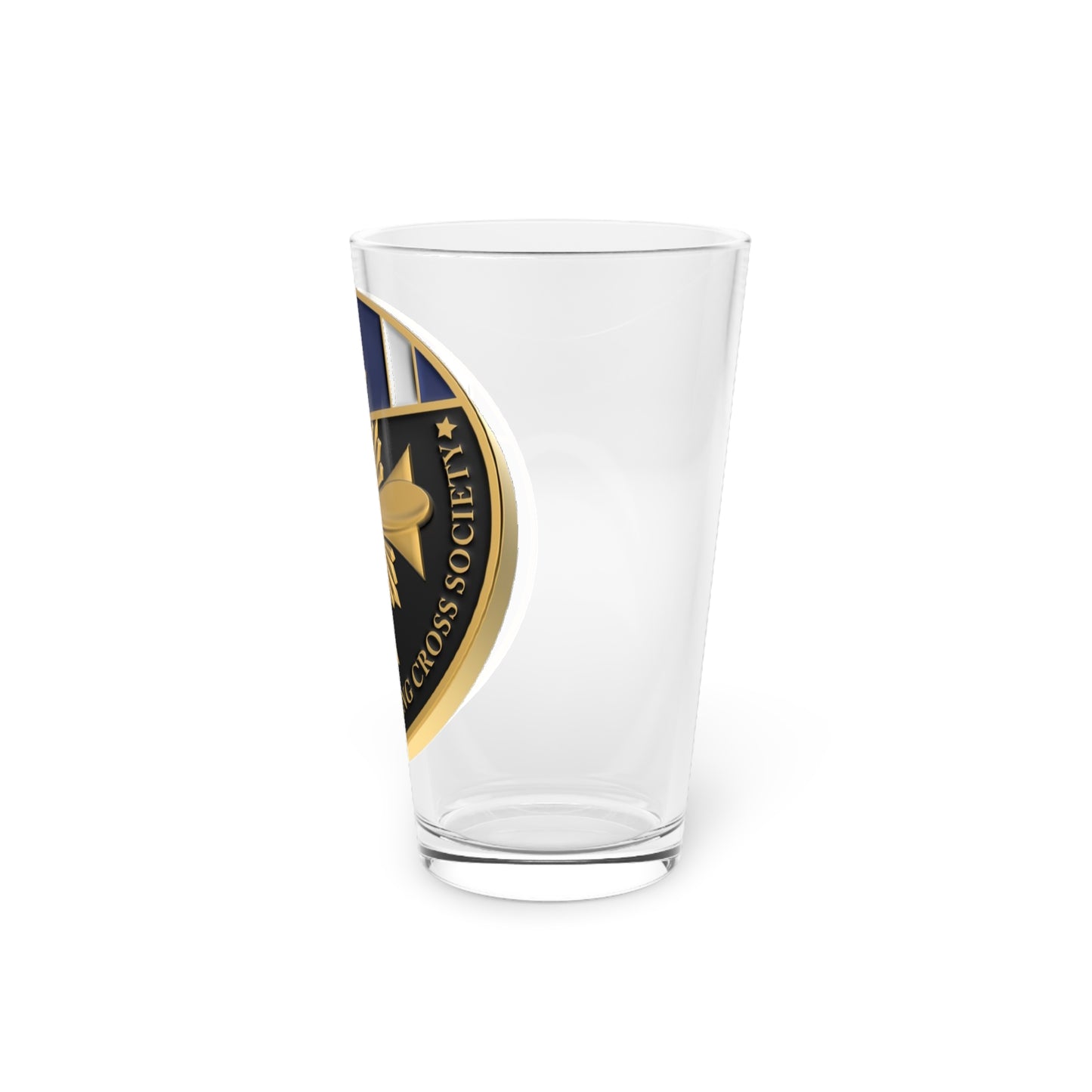 DFC Society Challenge Coin Pint Glass, 16oz