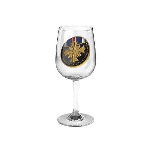 DFC Society Challenge Coin Wine Glass, 12oz