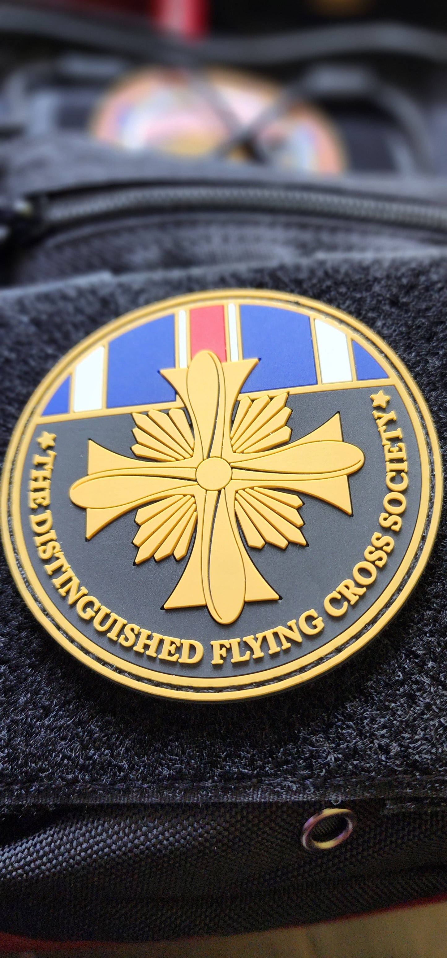 3" DFC Society Challenge Coin Morale Patch (Front and Back)