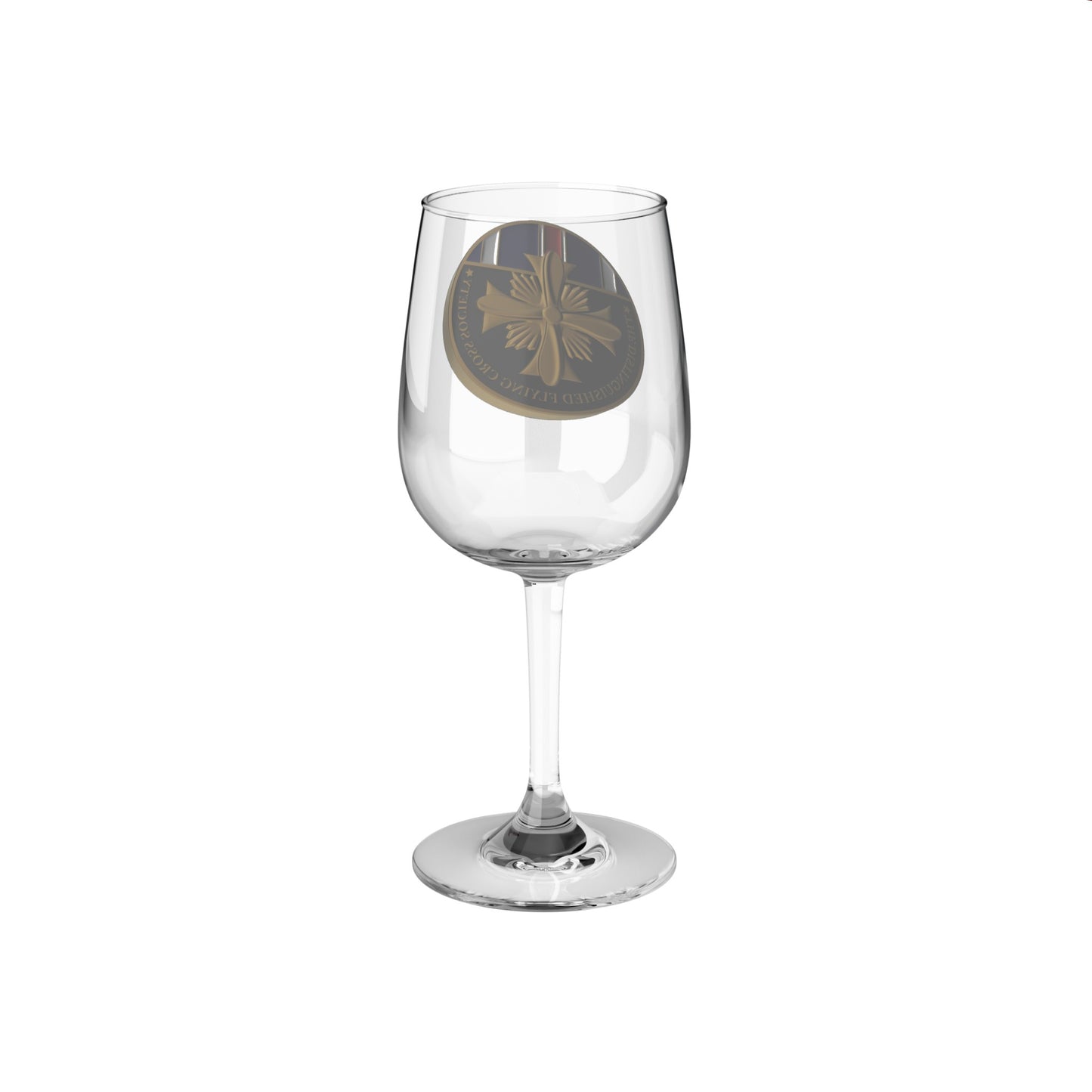 DFC Society Challenge Coin Wine Glass, 12oz