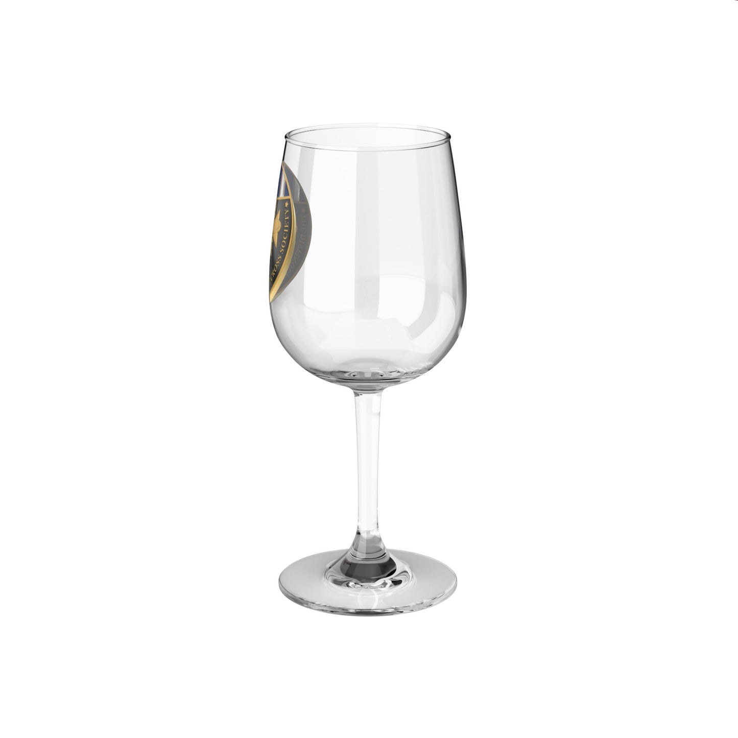 DFC Society Challenge Coin Wine Glass, 12oz