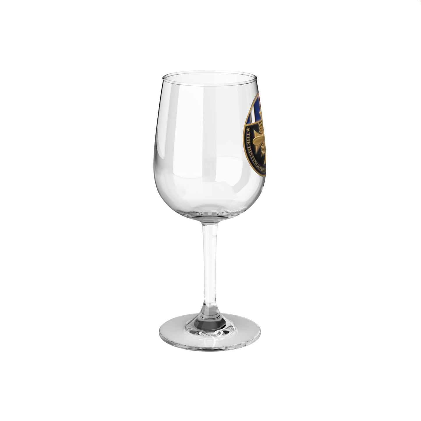 Glass - Wine Glass, 12oz, DFC Society Challenge Coin