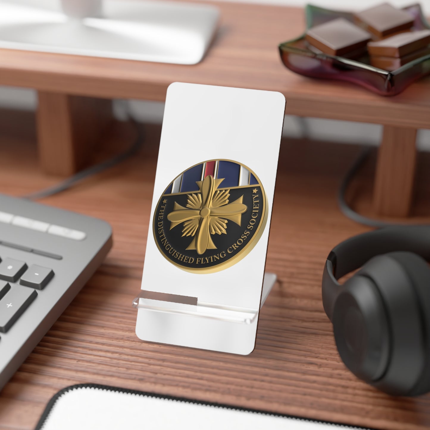 DFC Society Challenge Coin Mobile Display Stand for Smartphones