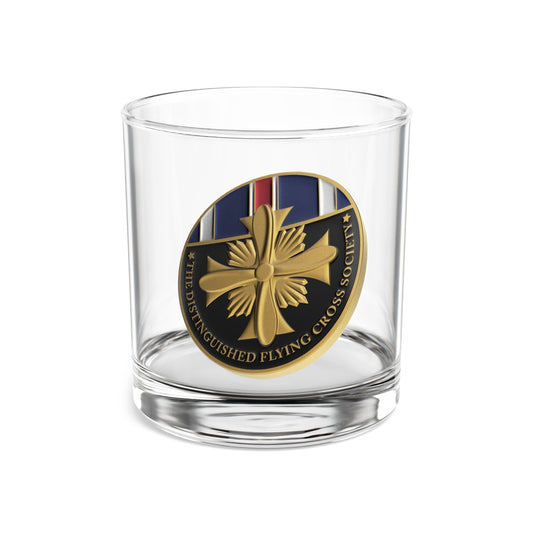 DFC Society Challenge Coin Rocks Glass, 10oz